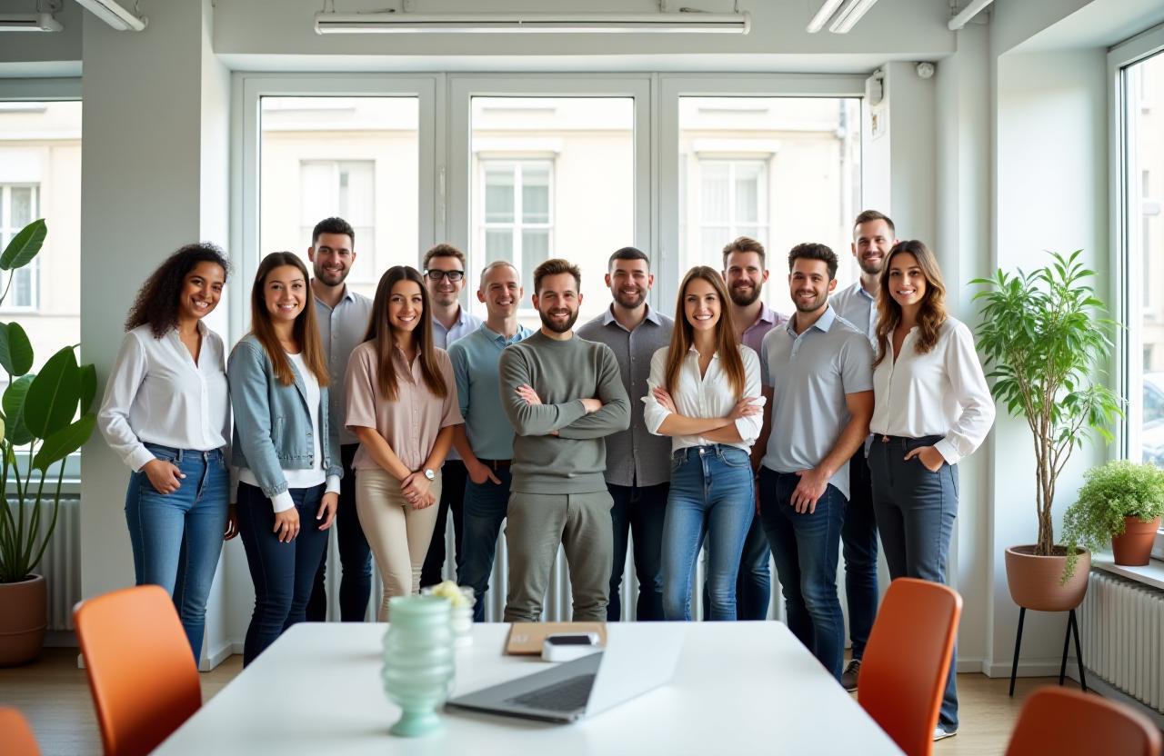 Équipe de NutriConseil Santé réunie dans un bureau moderne à Paris